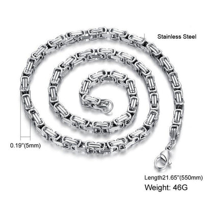 Stainless Steel Punk Necklace - Elysian Bijoux