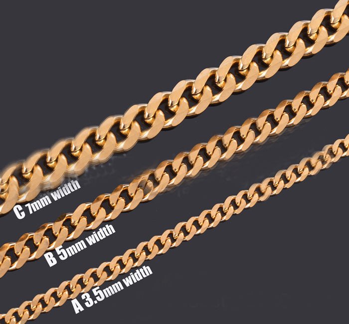 Stainless Steel Six - Sided Grinding Keel Chain - Elysian Bijoux