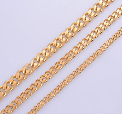 Stainless Steel Six - Sided Grinding Keel Chain - Elysian Bijoux