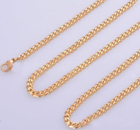 Stainless Steel Six - Sided Grinding Keel Chain - Elysian Bijoux