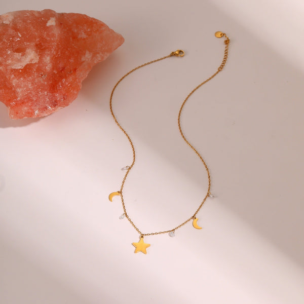 Stellar Gleam Aurora Star Pendant - Elysian Bijoux