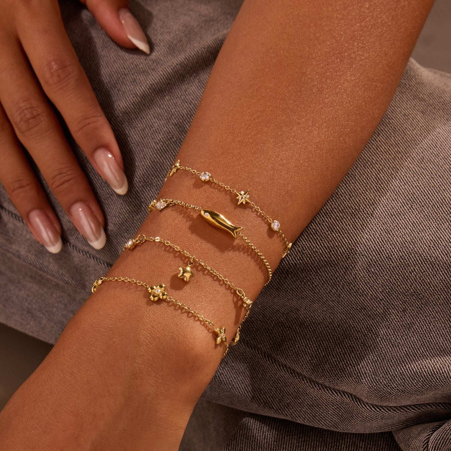 StellarDot 18K Star Bracelet - Elysian Bijoux