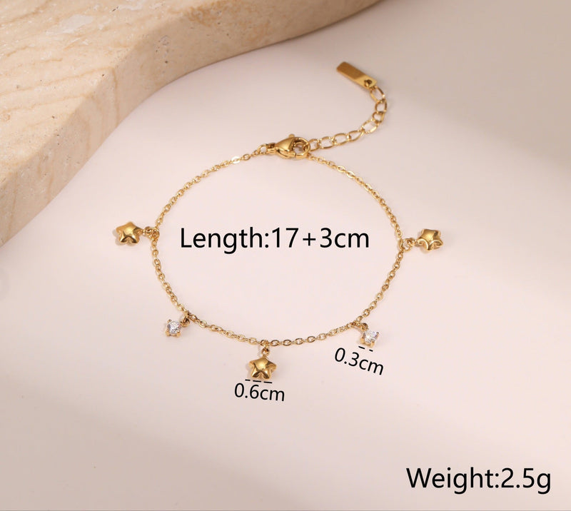 StellarDot 18K Star Bracelet - Elysian Bijoux