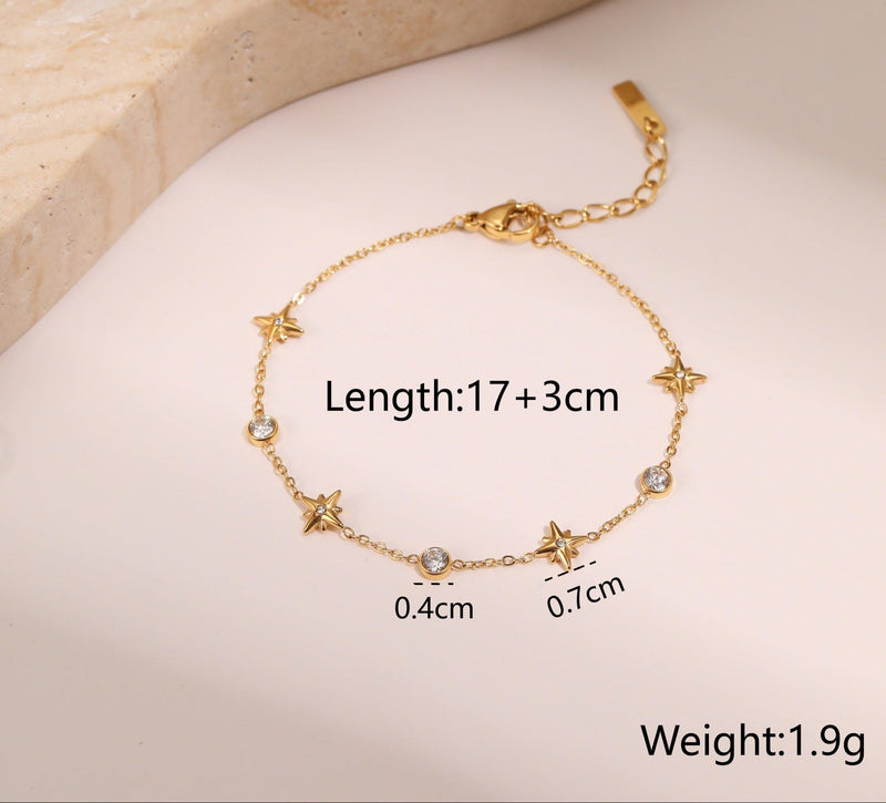 StellarDot 18K Star Bracelet - Elysian Bijoux