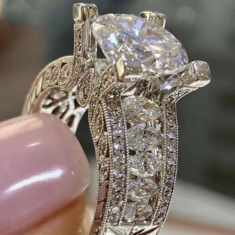 Sterling PureLine Engagement Ring - Elysian Bijoux