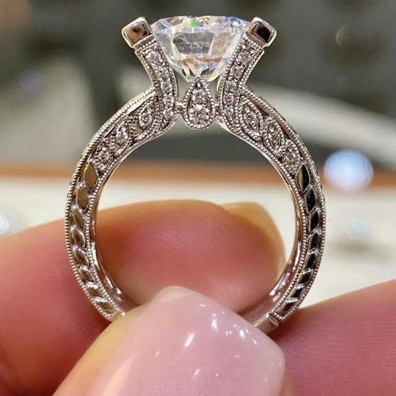 Sterling PureLine Engagement Ring - Elysian Bijoux