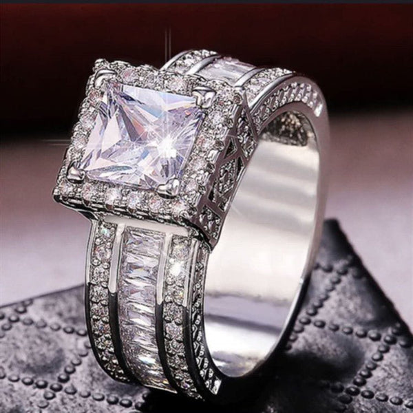 Sterling PureLine Engagement Ring - Elysian Bijoux