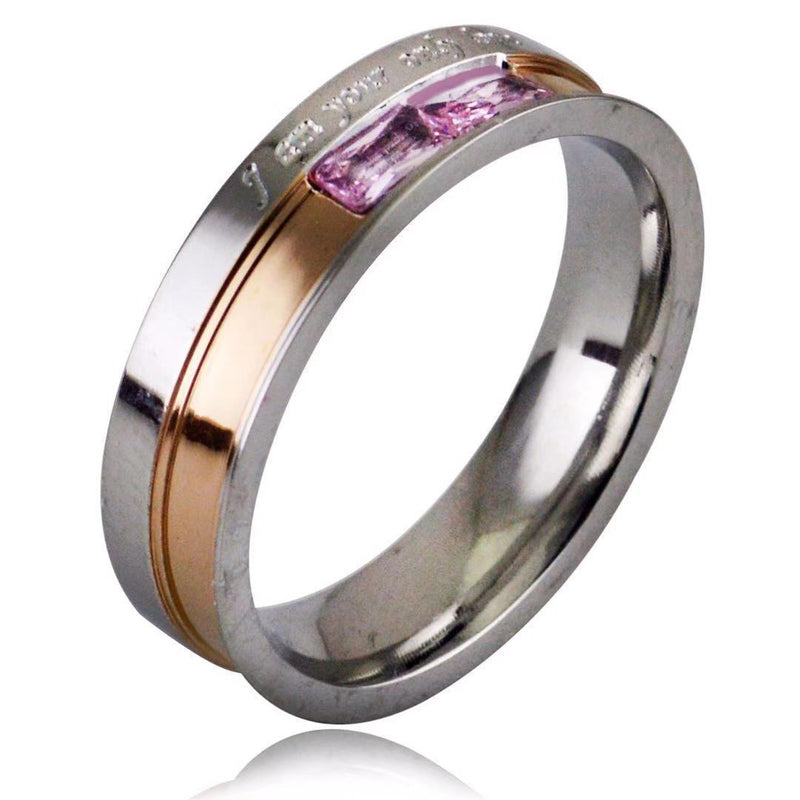 TitanSteel Twin Diamond Bands - Elysian Bijoux