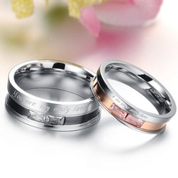 TitanSteel Twin Diamond Bands - Elysian Bijoux