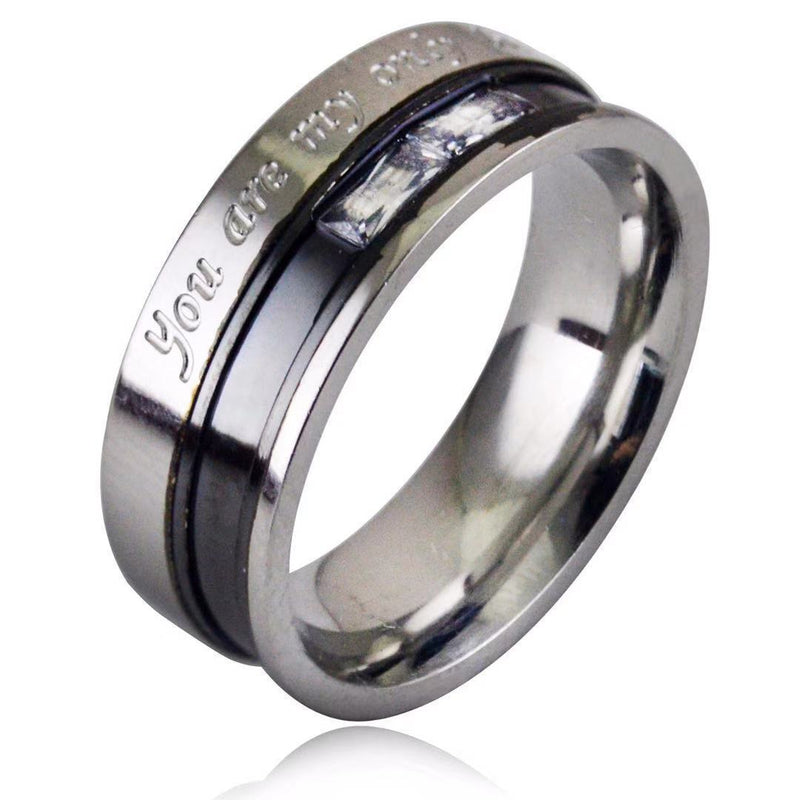 TitanSteel Twin Diamond Bands - Elysian Bijoux