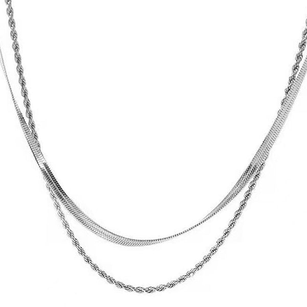 Twist Luxe Duo Snake Chain - Elysian Bijoux
