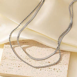 Twist Luxe Duo Snake Chain - Elysian Bijoux