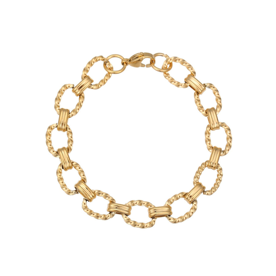 TwistLink 18K Steel Bracelet - Elysian Bijoux