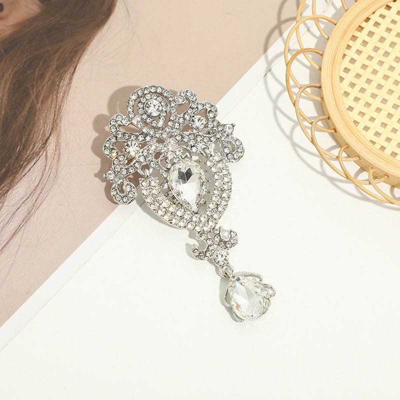 Water Drop Diamond Luxury Fashion Brooch - Elysian Bijoux