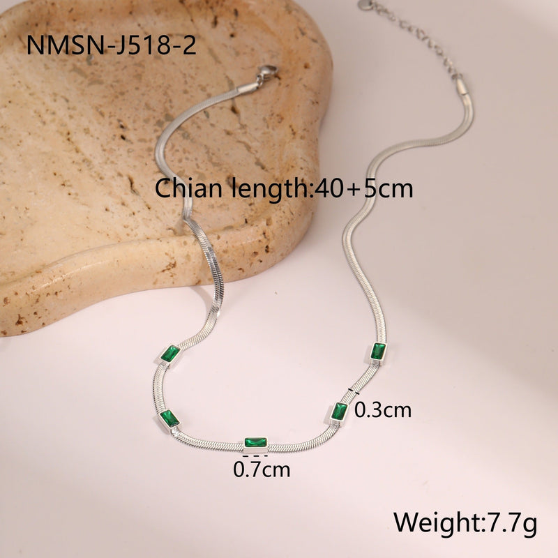 Zirca GeoSquare Pendant - Elysian Bijoux
