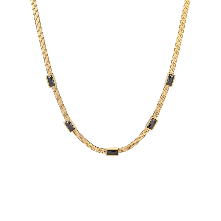 Zirca GeoSquare Pendant - Elysian Bijoux