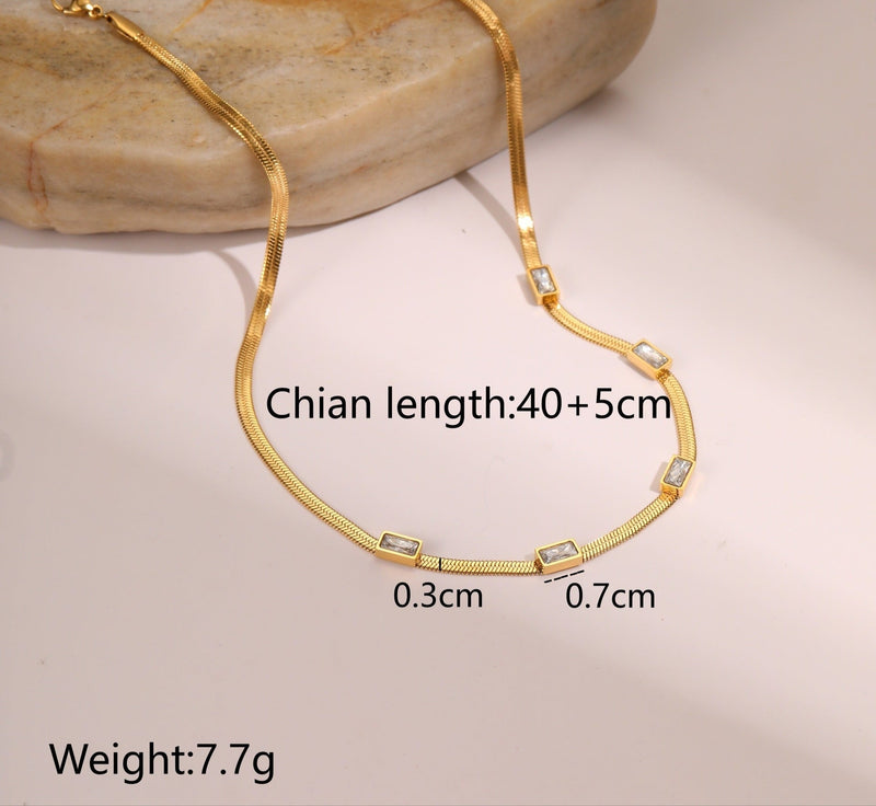 Zirca GeoSquare Pendant - Elysian Bijoux